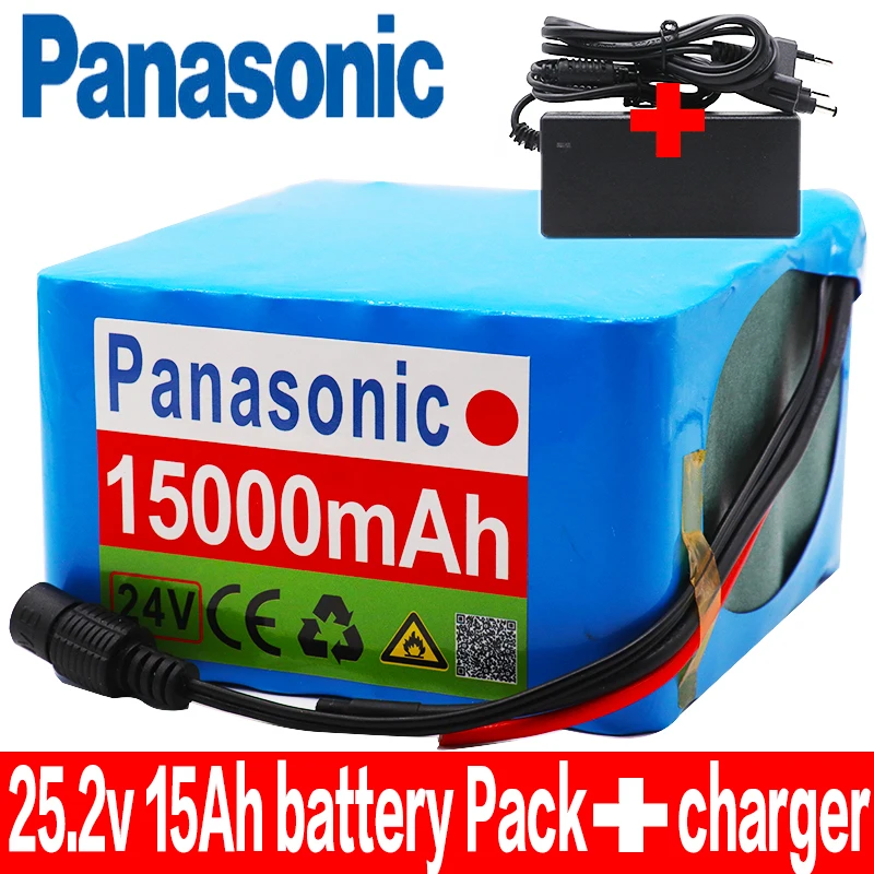 Panasonic 6S6P 24V 15Ah 20A BMS 25 2 V литиевая аккумуляторная батарея велосипед с