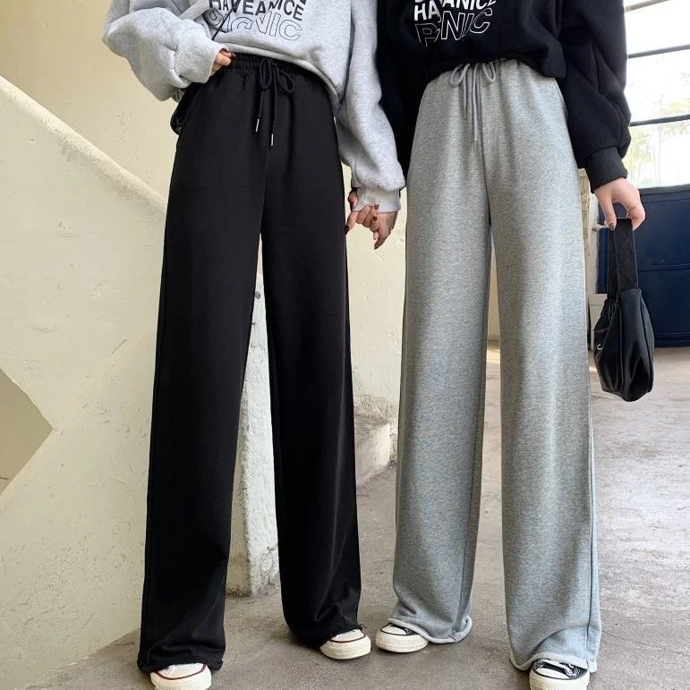 

Casual Sports Pants Female Students Loose High Waist