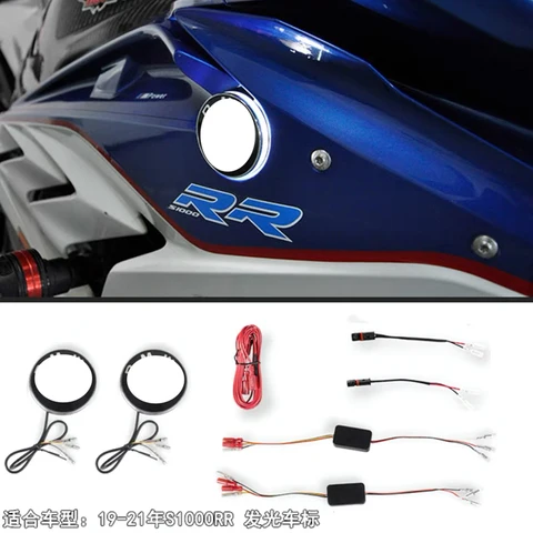 Сигнал поворота для мотоцикла S1000RR, для S1000RR 2009-2018 2019 2020 2021 R1200GS R1250GS, светодиодный поворотный сигнал с логотипом автомобиля - изображение