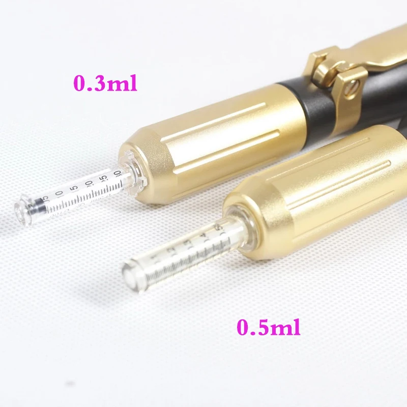 

0.3/0.5ml ampoule use with syringes hold the hyaluronic acid lip filler for hyaluron pen Atomizer gun no needle lip injections