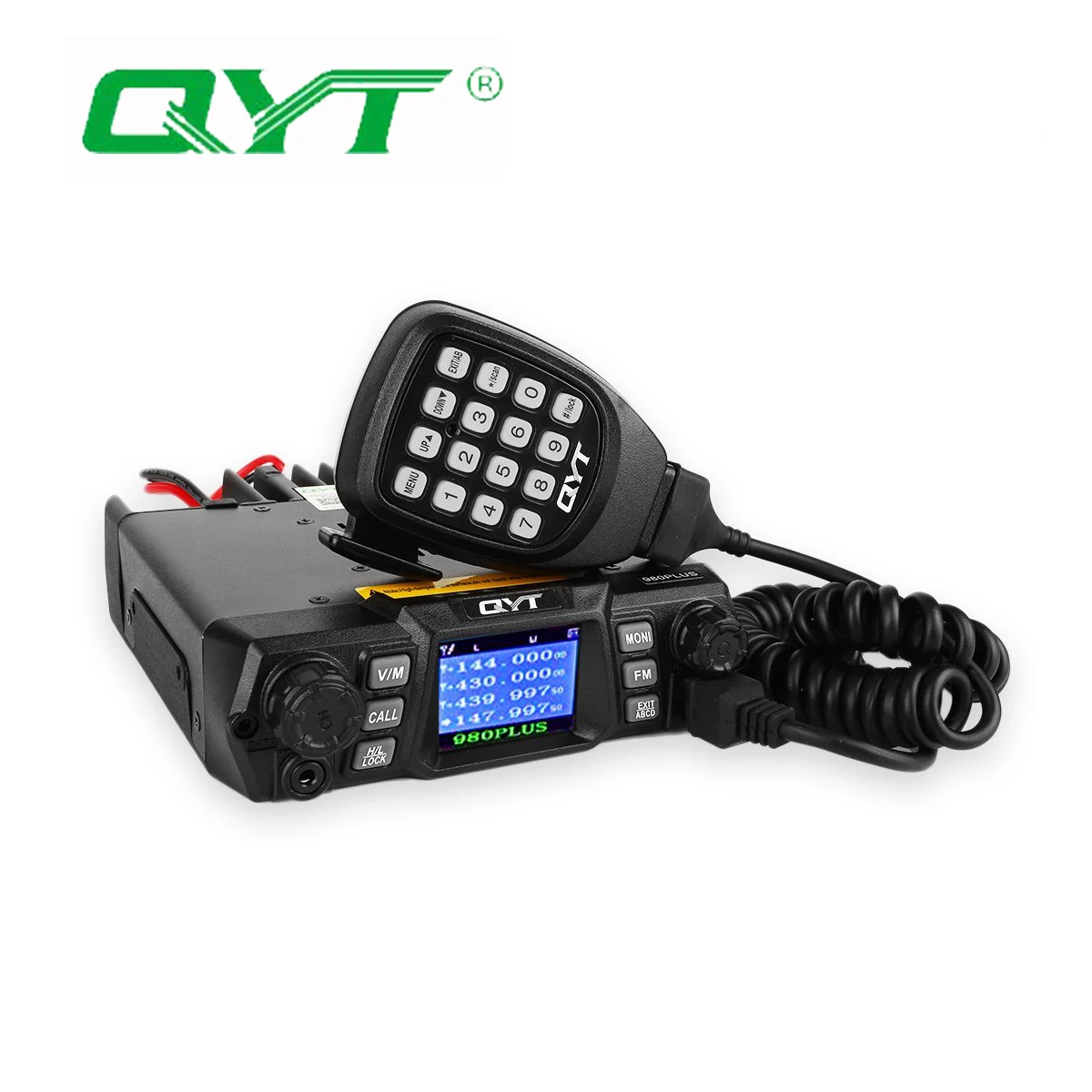 QYT KT 980 Plus Walkie Talkie VHF & UHF 75W Dual Band Base Mobile Car Radio Hamd Transceiver любительский Красочный ЖК