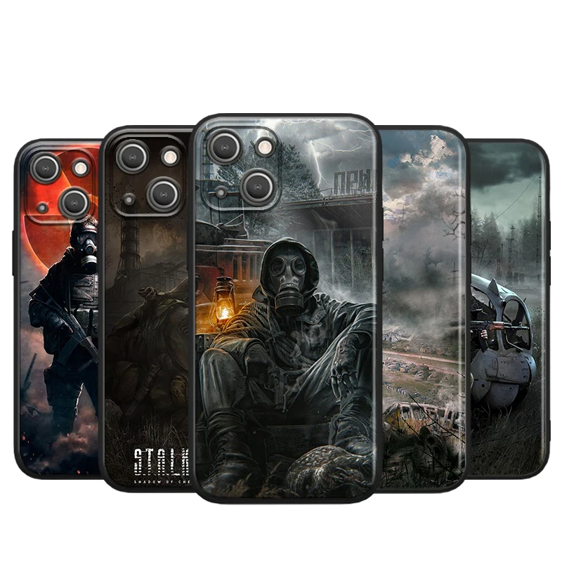 

Stalker Clear Sky for Apple iPhone 13 12 11 Pro Max Mini XS Max X XR 6S 6 7 8 Plus 5S SE2020 Soft Black Phone Case