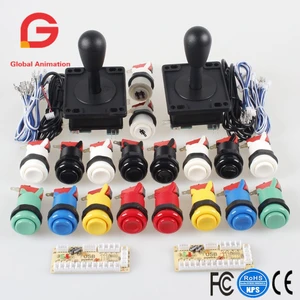 Аркадный комплект для самостоятельной сборки, USB-кодировщик с нулевой задержкой, USB-кодировщик, джойстик в американском стиле и Happ-кнопка с микропереключателем для Mame Raspberry pi