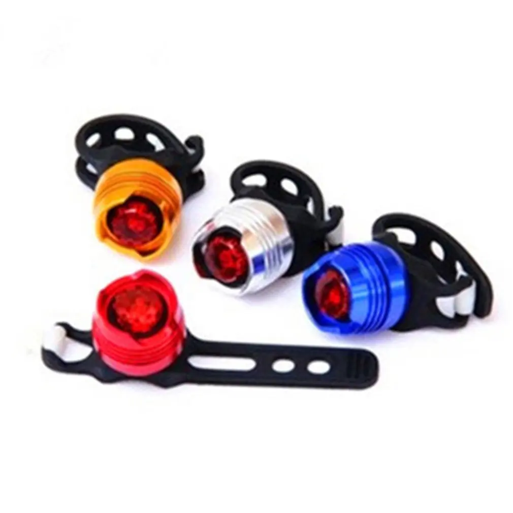 

1 pcs Bicycle taillights Aluminum alloy warning light Silica gel Ruby mirror Elastic strap buckle Night ride