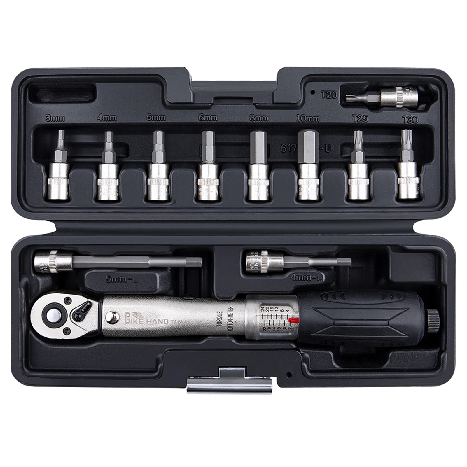 

Bicycle Repair Tool 1/4'' Bike Torque Wrench Kit 2-24 NM Torque Fix Set Multifunction Bicycle Repair Tools for MTB Road Bikes