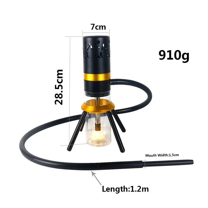 2020 Новый арабский акриловый кальян с светодиодный светильник трубка для кальяна