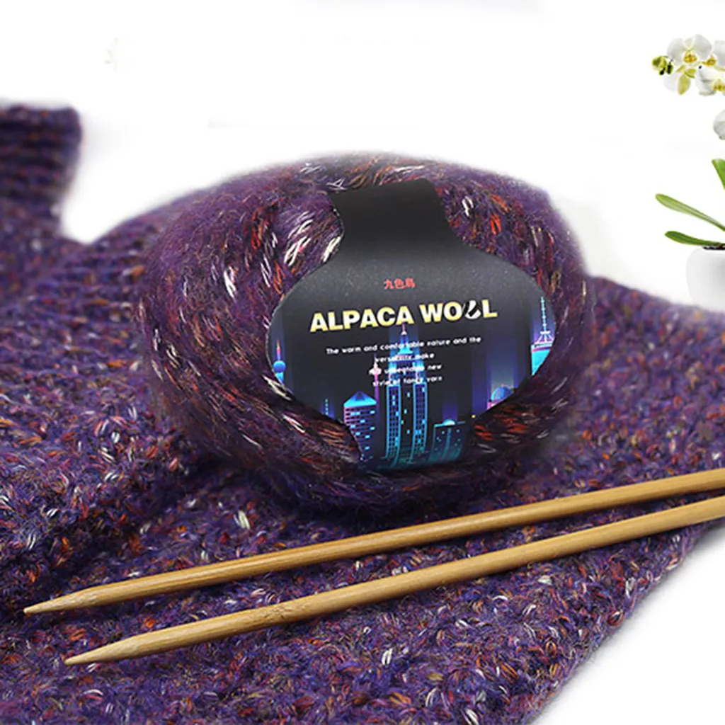 Красочные Alpacawool ручной вязки пальто свитер шарф линии из толстой шерсти инновационные и удобные товары для дома