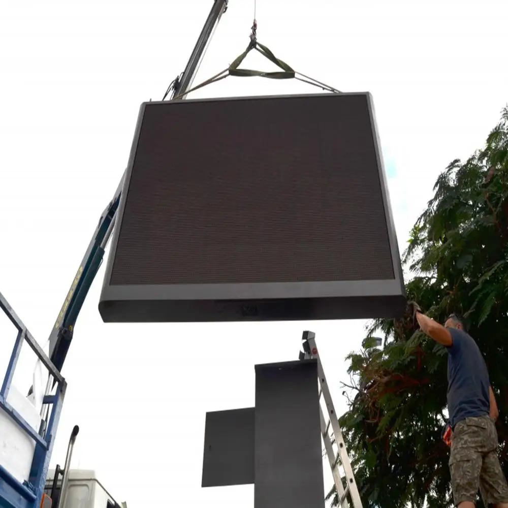 Китай Шэньчжэнь P10 наружный видео Сообщение led вывеска tv HD высокая яркость