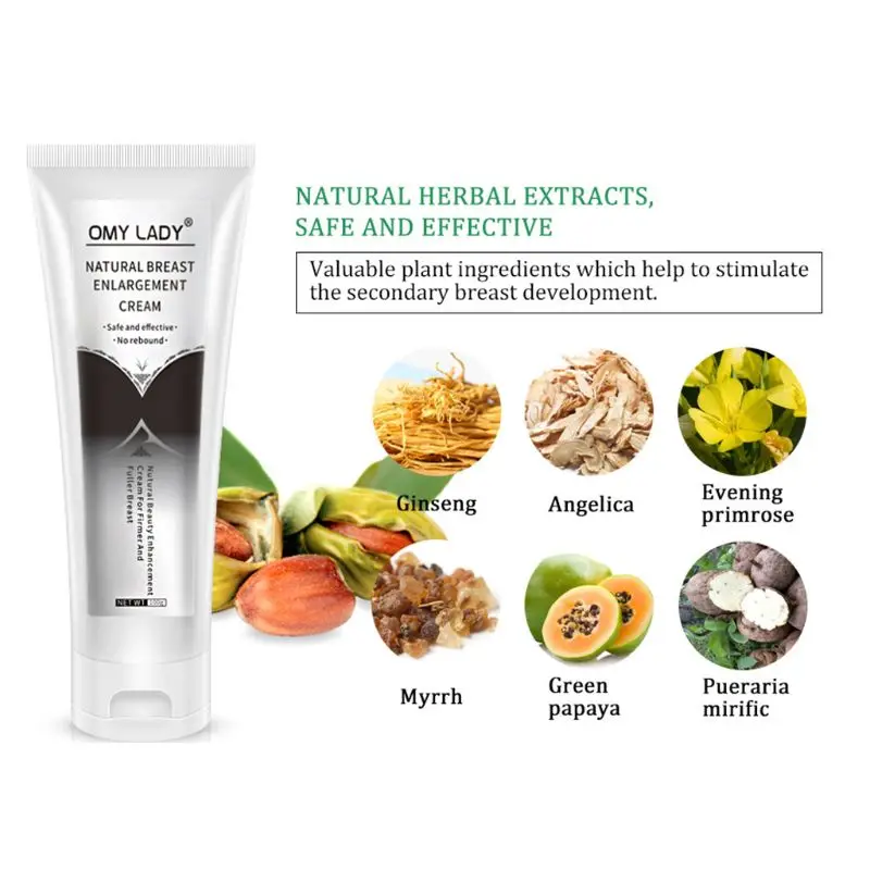 100 г большой груди усилитель натурального растительного экстракта размер вверх