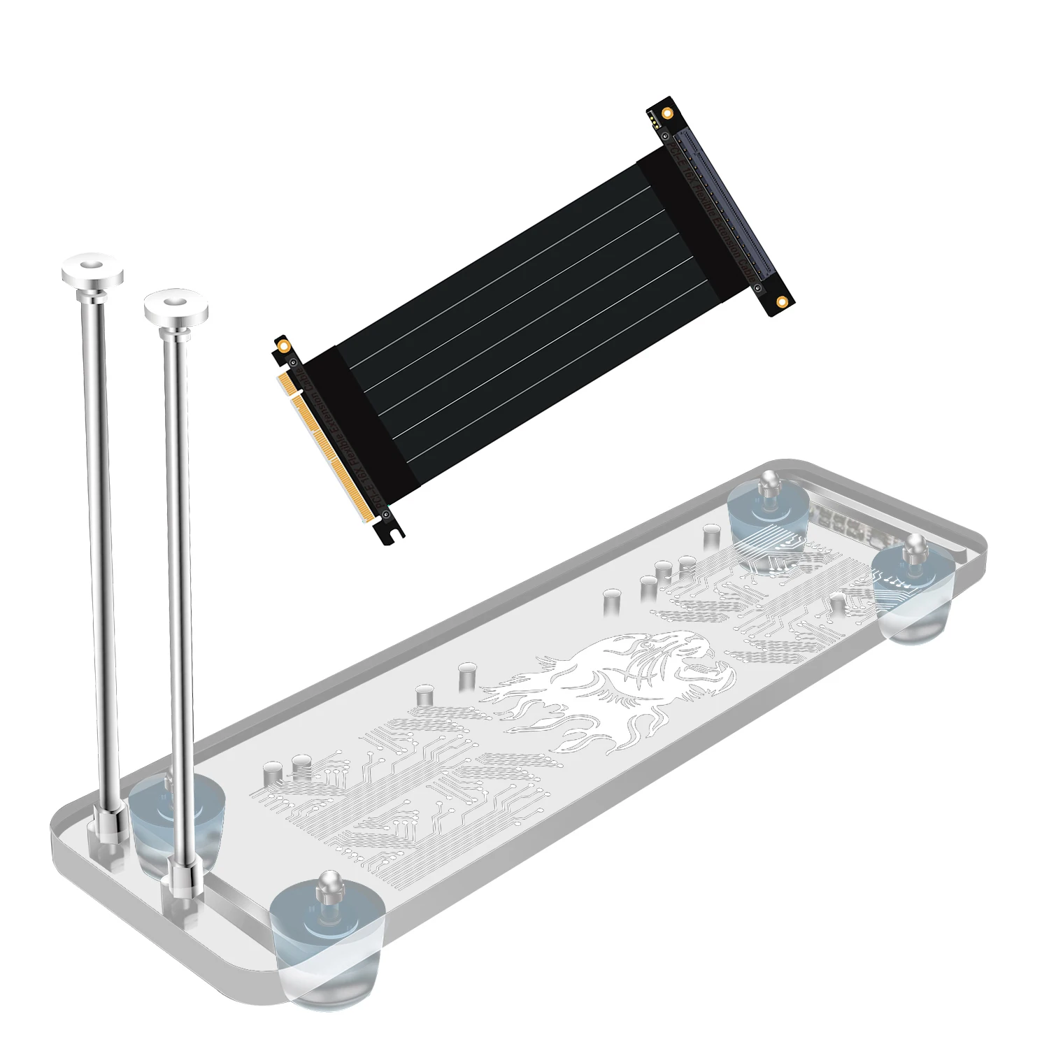 Кронштейн для видеовидеокарты RGB светодиодный держатель подставки с внешним PCI E 3