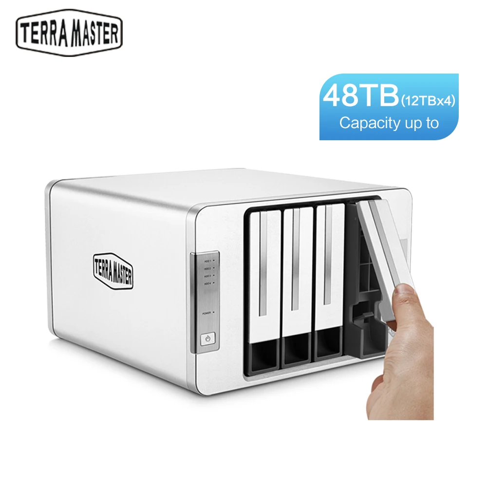 TerraMaster D4-310 Das USB3.0 Тип C 4-Bay корпус Поддержка RAID 0/1/единичные эксклюзивные 2+ 3 режима RAID жесткий диск для хранения сервер