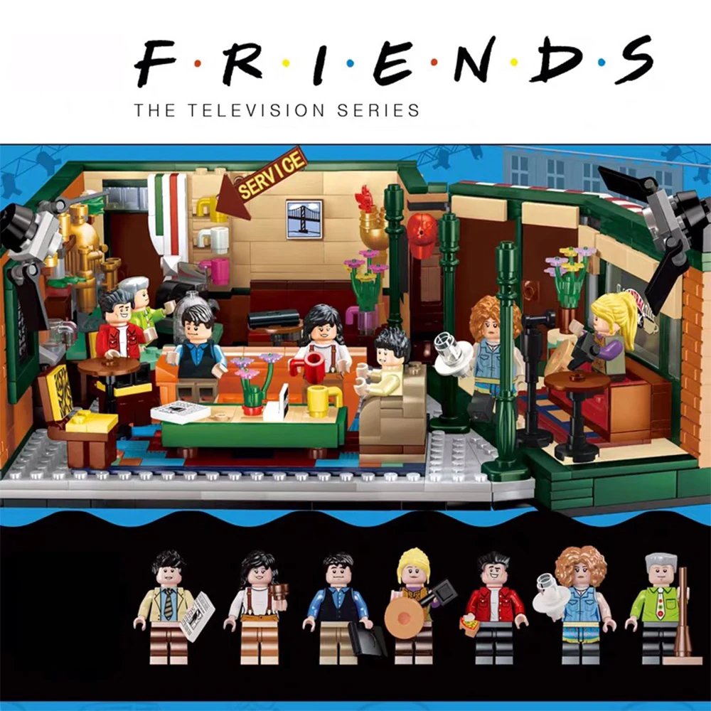 

in Stock The Big Bang Theory 519pcs and Central Perk Ideas Series Building Blocks Drama Humor 21302 Sets Assemble toys for kids