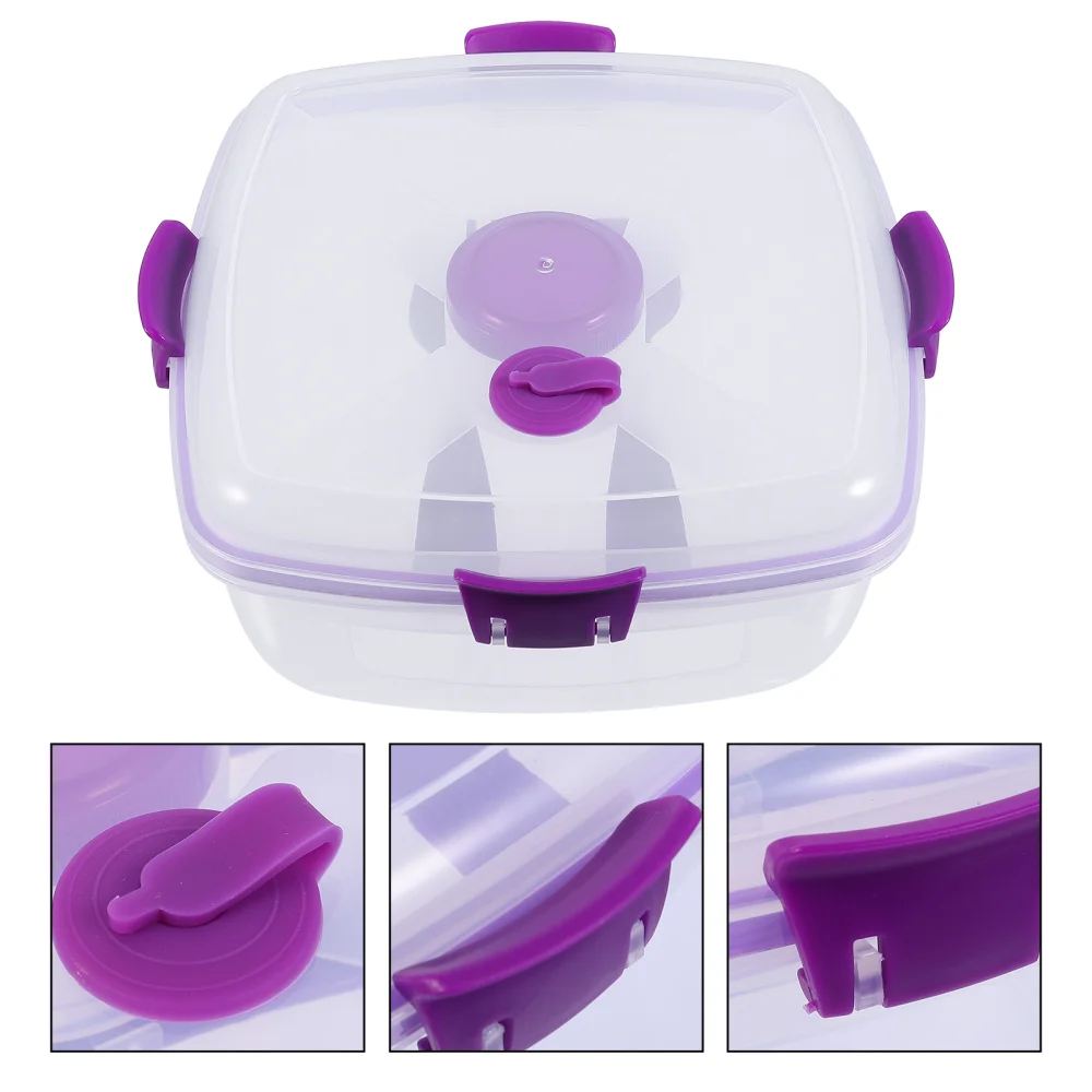 

1200ML Sealing Double Layer Salad Container Kitchen Storage Box