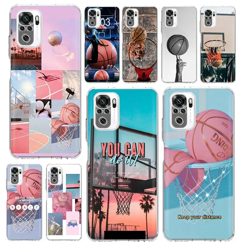 

Basketball Basket Sports Phone Case Funda For Xiaomi Redmi Note 10 Pro 8 9 Pro 9S 10S 8T 8A 9A 9C 7 7A 6 6A Cover Coque Capa