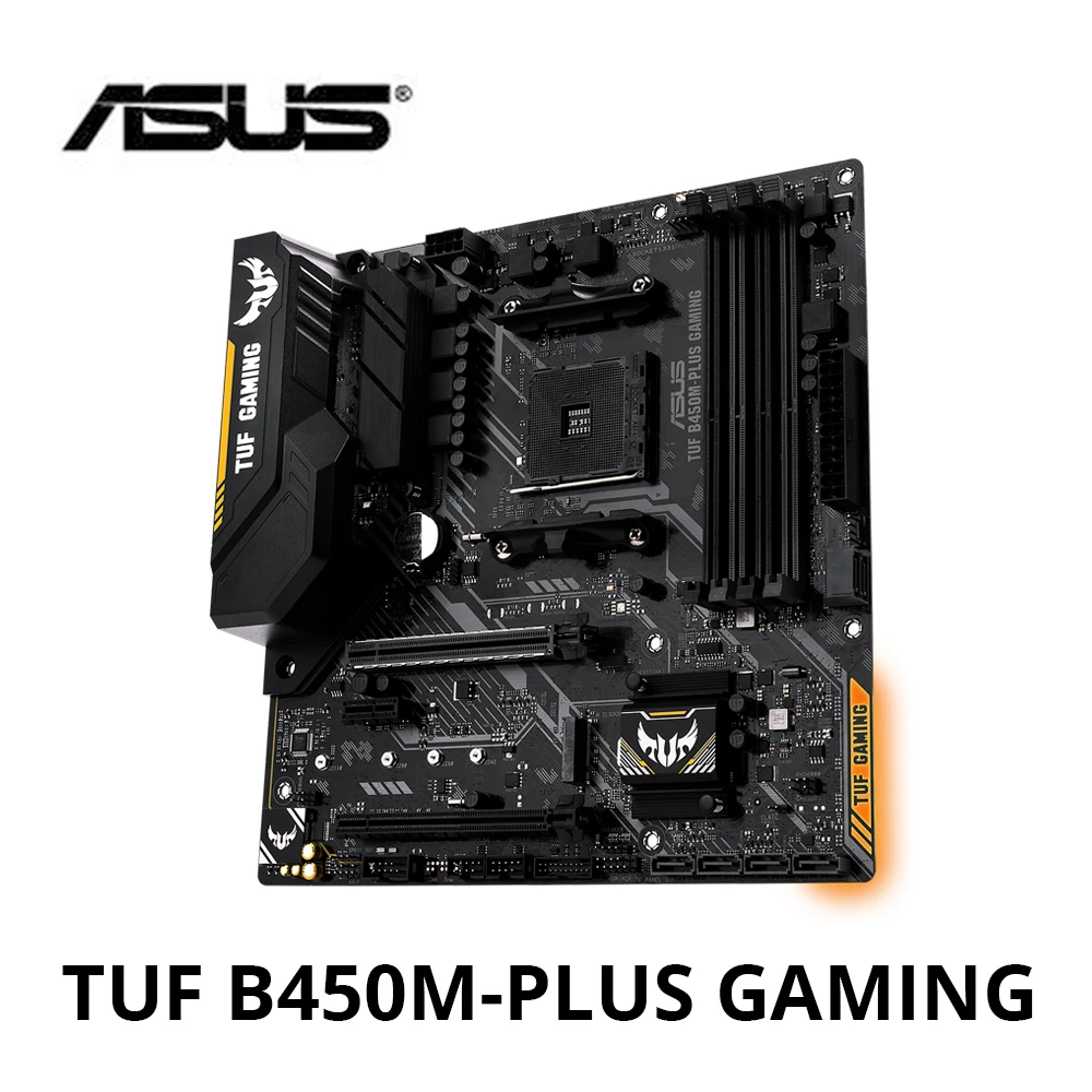материнская плата ASUS TUF B450M PLUS GAMING с amd am4 ddr4 m.2 PCIe HDMI DVI D| |