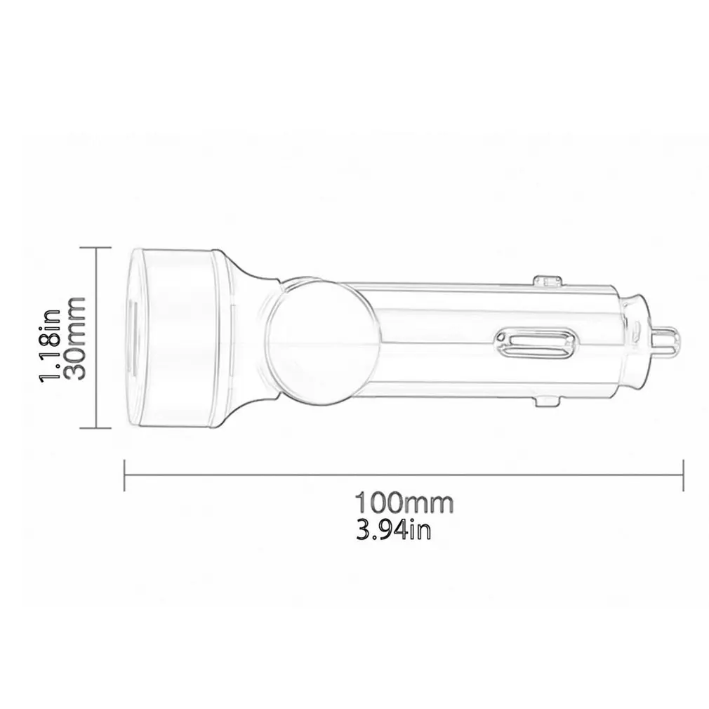 

Intelligent Mobile Phone Charger 3.1a Dual Usb Interface Digital Display Aluminum Ring Fast Charging