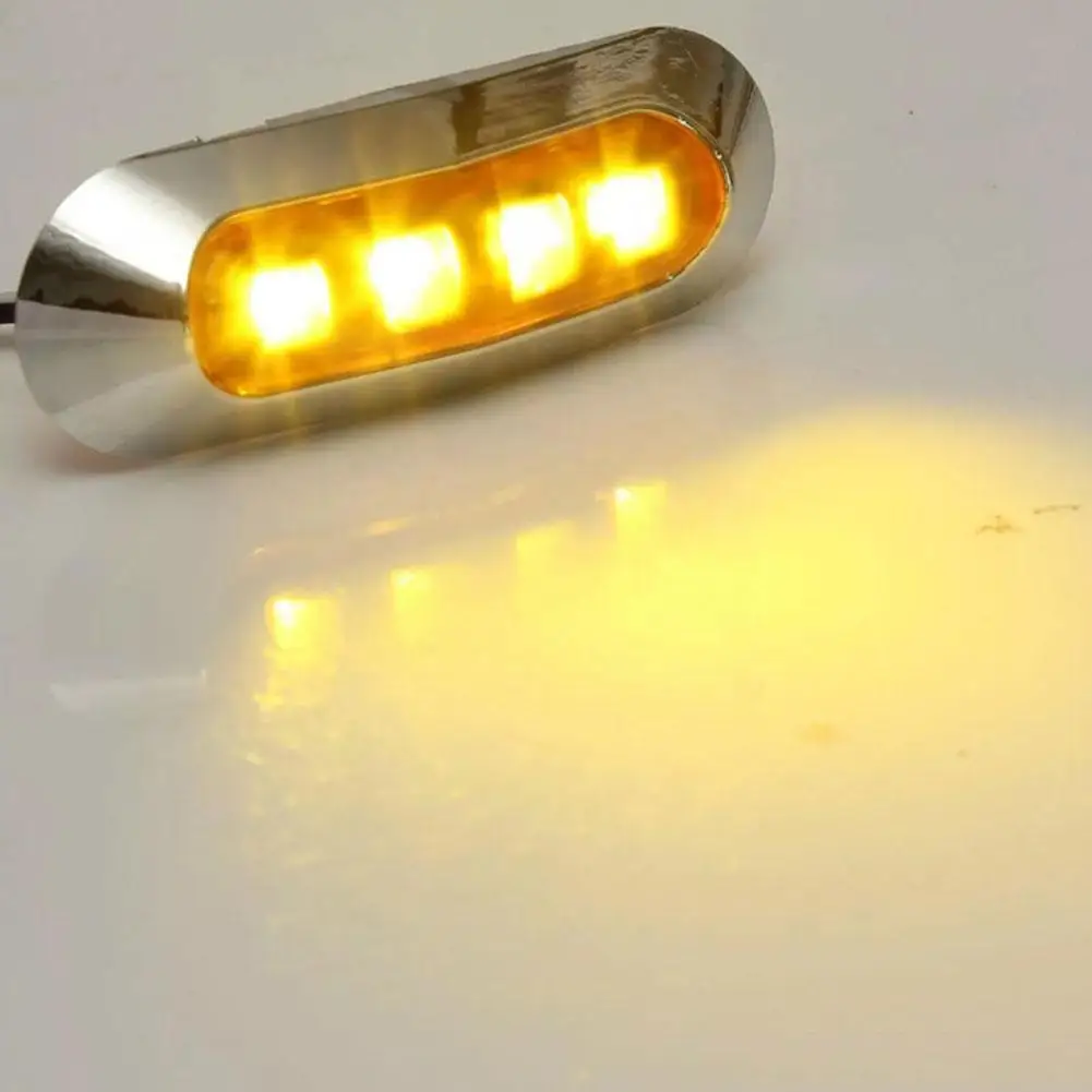 

10 шт., боковые габаритные огсветильник 4 SMD 12/24 В