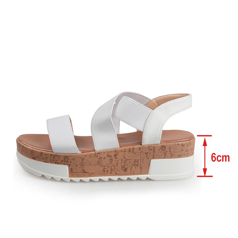 

Women's Sandals Summer Ladies 2021 Flat Platform Shoes Slip on Female Retro Beach Shoes Casual Plus Size 43 New Fashion