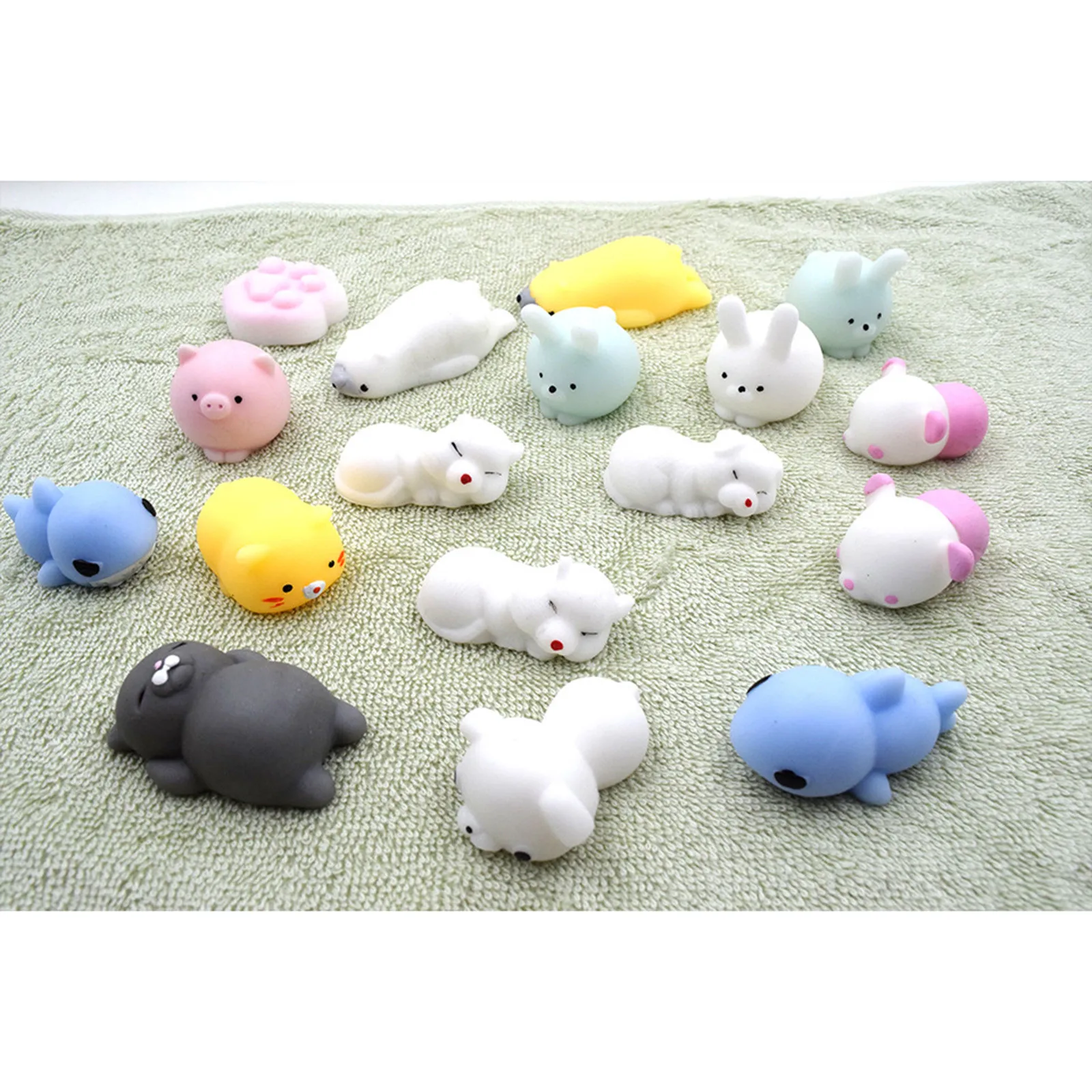 

5Pack Mini Animal Toy For Baby Cat Soft Cute Sticky Antistress Ball Squeeze Rising Toy For Children Kids Stress Relief Gift