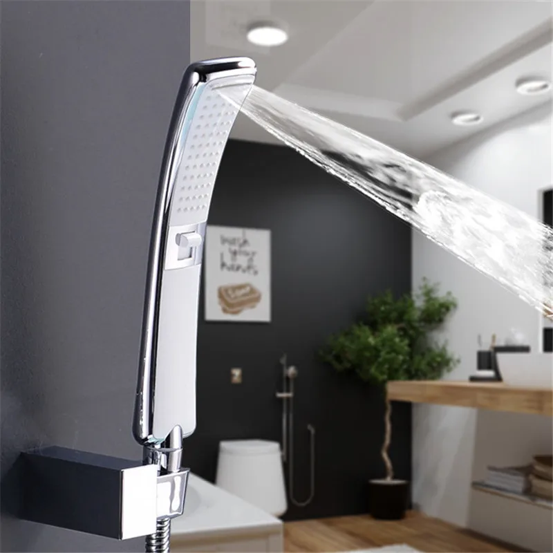 

Waterfall 2 Function Hand Held Shower Head High Pressure Rain Shower Sprayer Water Saving New Design Bathroom Accessories