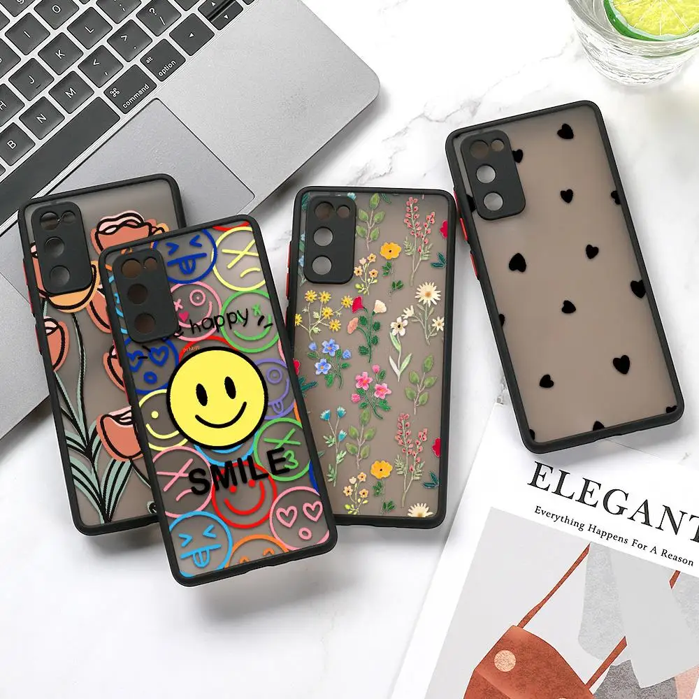 Case For Samsung A52 Case A51 A32 A73 A33 A53 A72 A12 A50 Hard PC Funda Samsung S20 FE S21 Ultra Plus Lens Protection Cover A52S