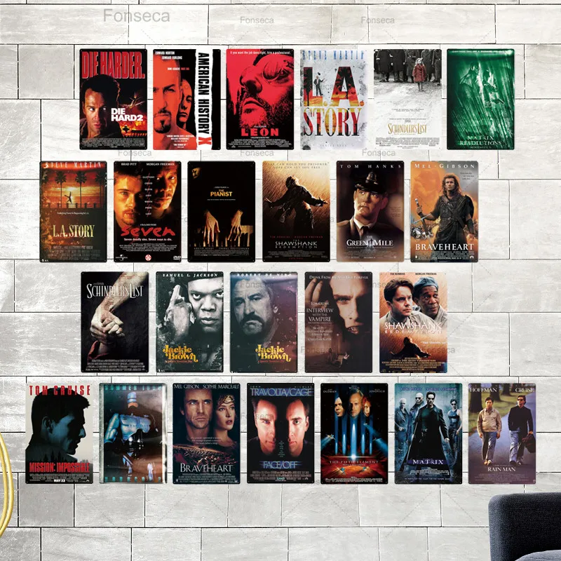 Металлический жестяной плакат из фильма металлический металлическая винтажная