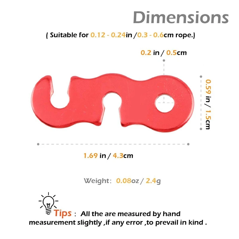 6 шт. алюминиевый сплав Guyline шнур регулировочный тент для кемпинга палатки