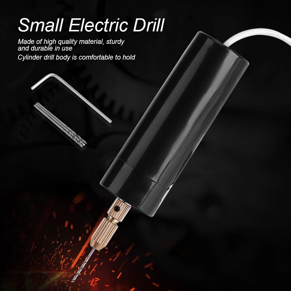 

Portable Mini DIY Electric Drill Handheld Drill Rotary Set Engraver Pen Drilling Jewelry Tools For Epoxy Resin Making Wood Craft
