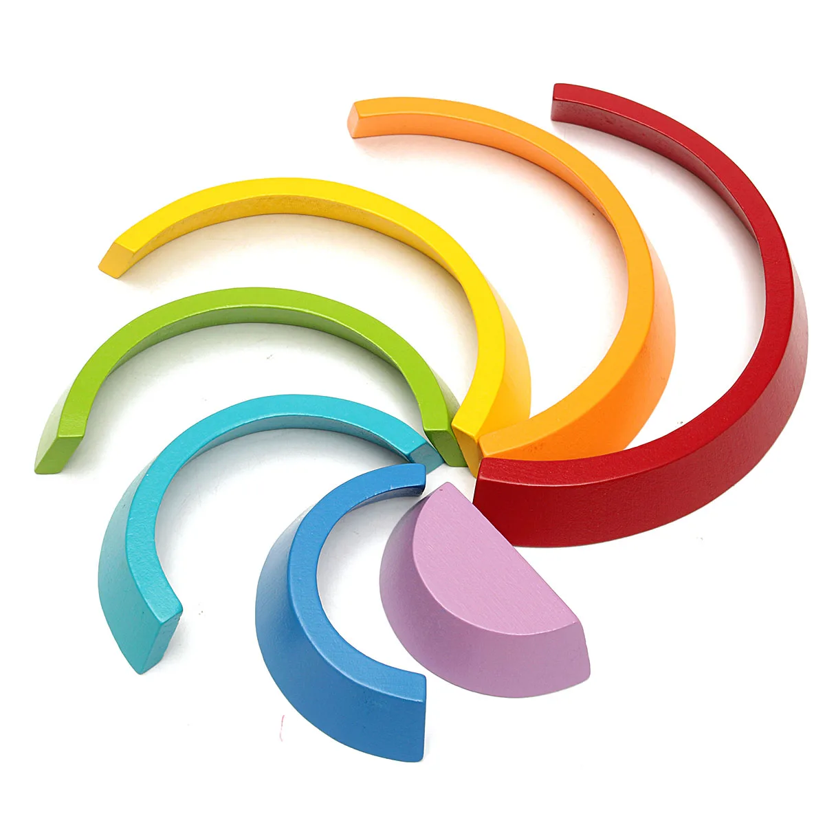 

Montessori Arch Bridge Rainbow Building Blocks Kids Wood Stacker Baby Toy Color Cognitive Children Educational Wooden Toys