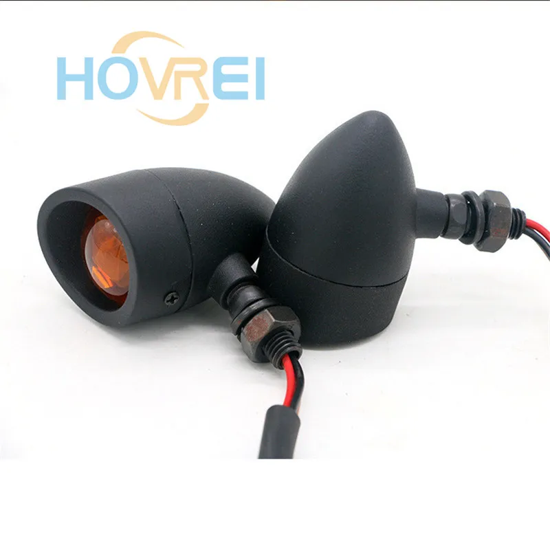 4 шт. универсальные Ретро мотоциклетные металлические поворотники пуля