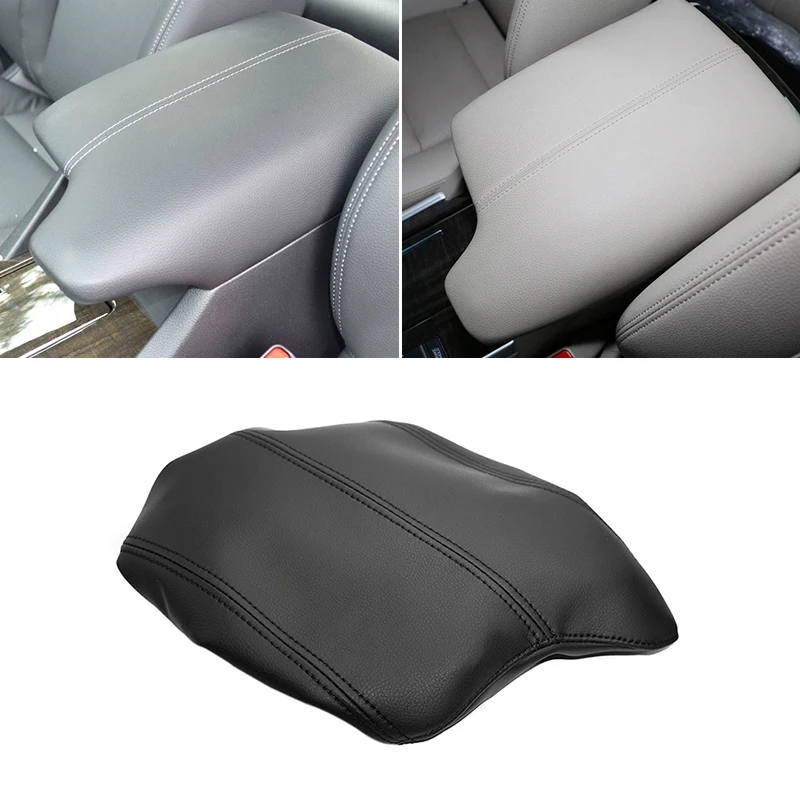 Фото Кожаный чехол на подлокотник для Honda Accord 9 2014 2015 2016, центральный управление, подлокотник, коробка с эластичной лентой, накладка №1