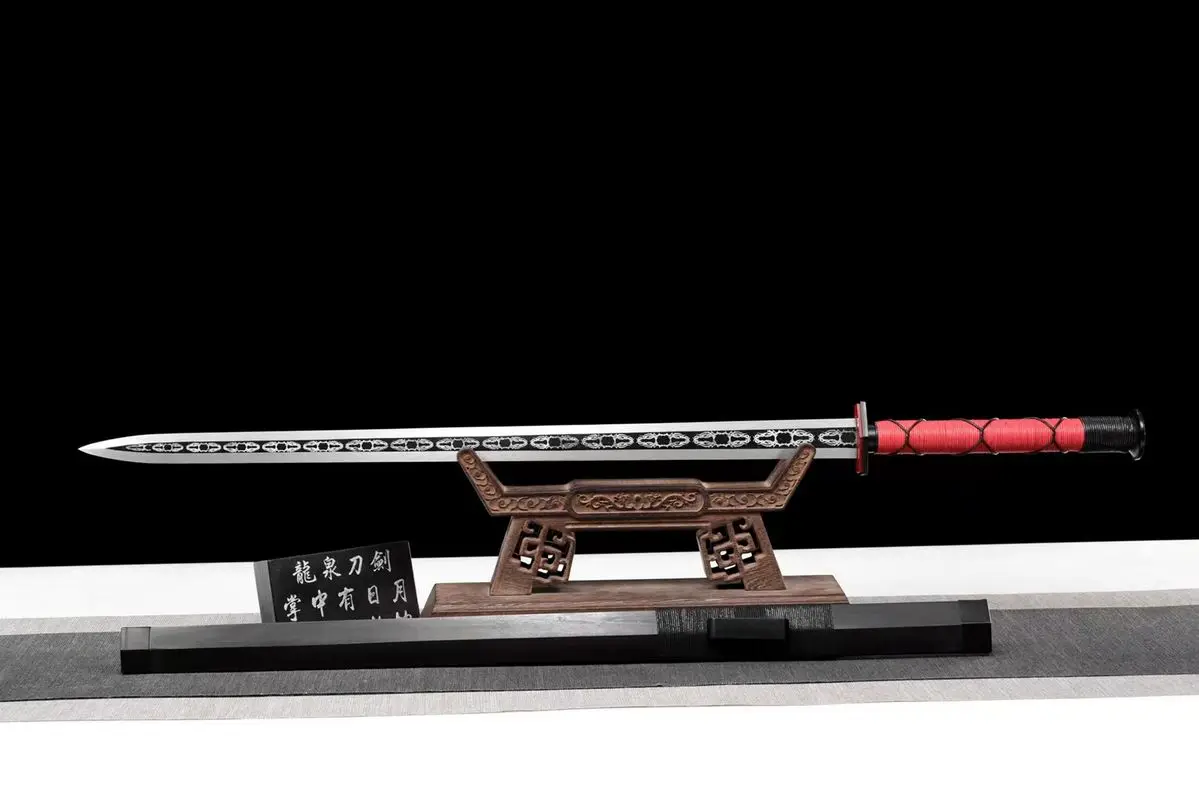 Кованый Китайский Меч кунгфу Хань Falchion клинок из марганцевой стали Knife-edge WUSHU Jian