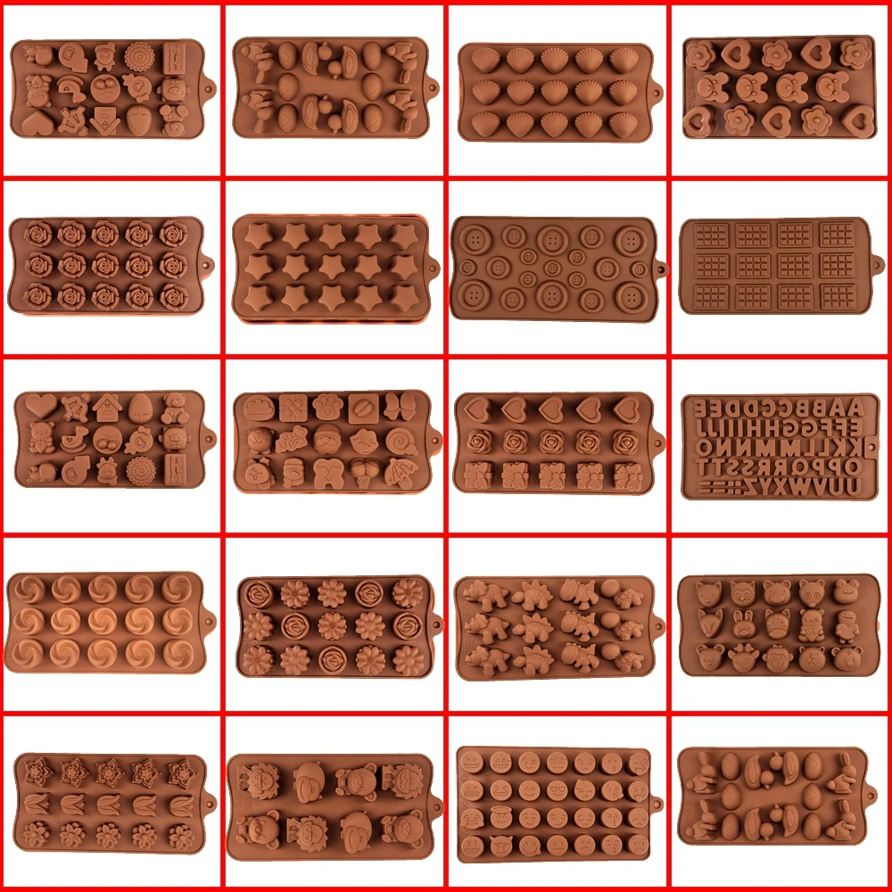 DIY силиконовые формы для шоколада 3D форма выпечки пирожных с шоколадной начинкой