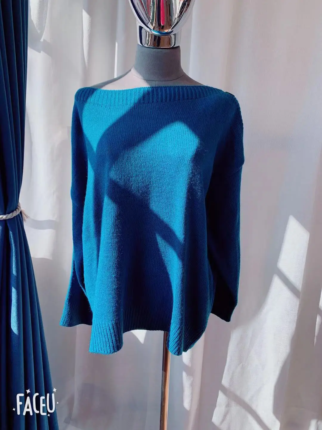 Thick Winter slash neck Sweater Women pullover Girls Tops Loose Autumn Female Elegant Knitted Outerwear Sweater Warm Oversize