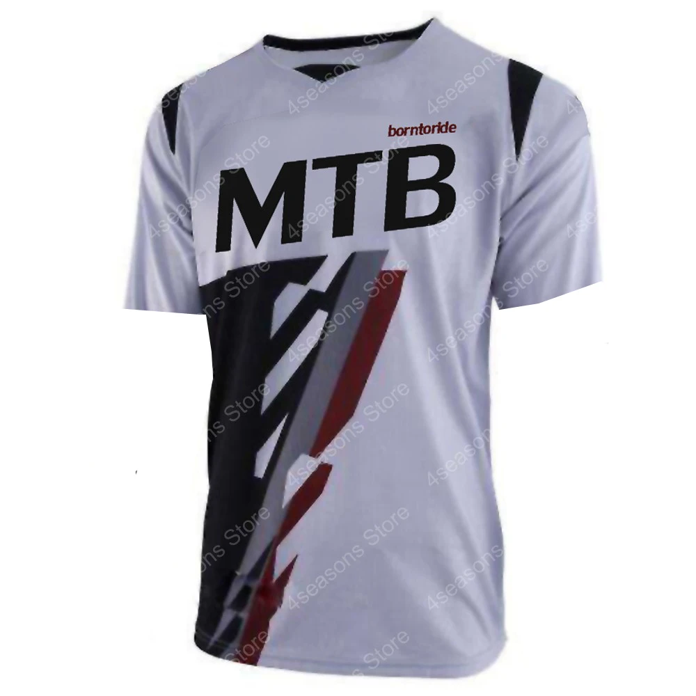Short Sleeve Downhill Jersey Mountain Bike T-shirt MTB DH Maillot Bicycle Shirt Uniform Cycling Clothing Motorcycle Clothes | Спорт и