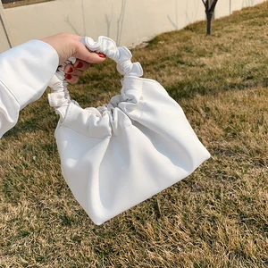 Роскошная кожаная маленькая сумочка, мягкие вечерние клатчи, женская сумка-пельмень, кожаная сумка через плечо, женская сумка-тоут, ручной кошелек