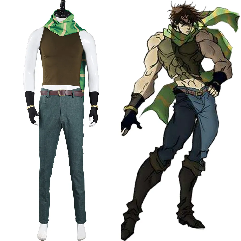 

JoJo‘s Bizarre Adventure Cosplay Joseph Joestar Costume Pants Vest Outfits for Halloween Carnival Suit