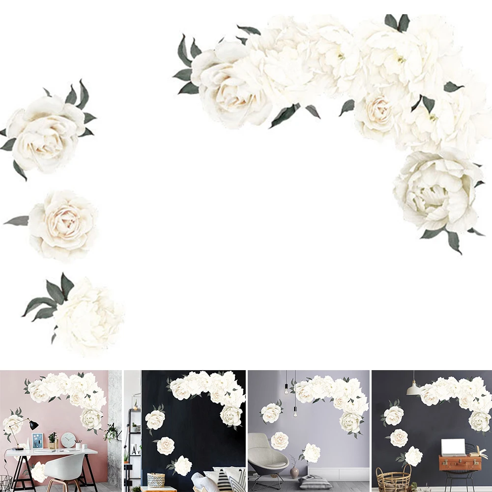 Мебель для спальни стикер на стену ПВХ клей съемный Художественный Цветочный