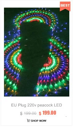 5 комплектов 10 шт./компл. светодиодный Метеоритный дождь трубы RGB рождественские декоративные огни 80 см 50 см Smd2835 семь цветов Ac85-265V