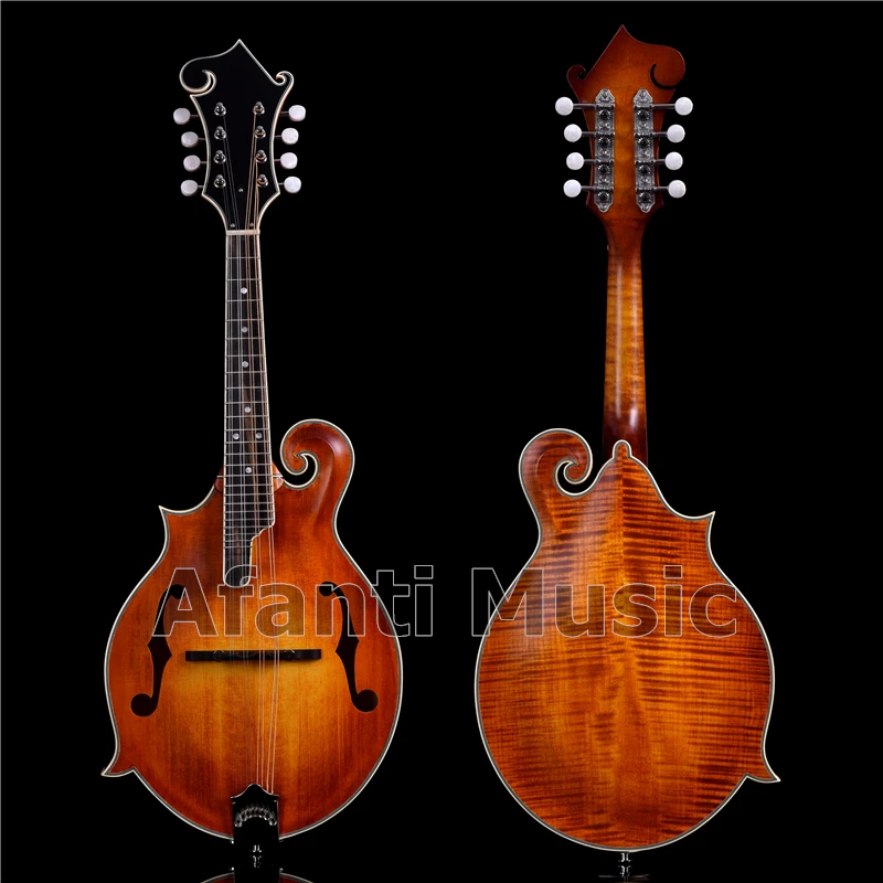 

Afanti Music all solid wood Sunburst color Mandolin / Afanti Left hand Mandolin (AMB-317)