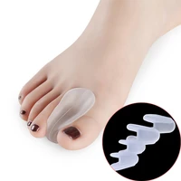 silicone foot finger toe separator adjuster hallux valgus pedicure corrector feet care bunion bone thumb valgus protector 2 size