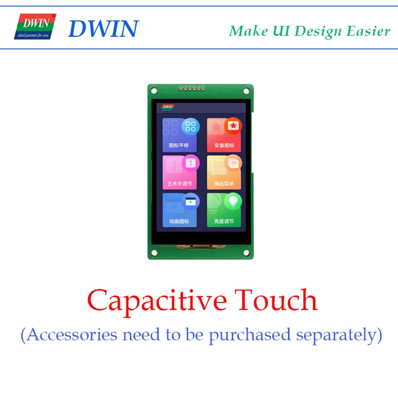 DWIN 3 5 дюймов 480*320 HMI Интеллектуальный коммерческий UART TFT ЖК-дисплей модуль для STM32