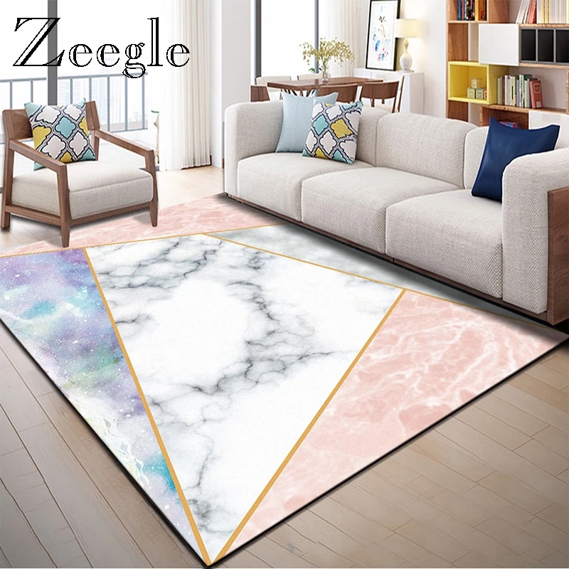

Zeegle Nordic Carpets Anti-slip Sofa Table Area Rugs Bedroom Soft Foot Rug Carpet For Living Room Kid Baby Play Mat Hallway Rug