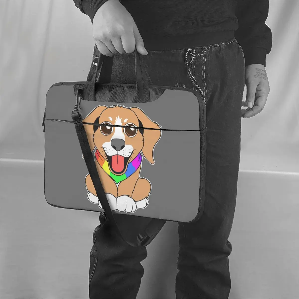 

Gay Pride Laptop Bag Case Protective Soft Computer Bag Travelmate With Handle Laptop Pouch