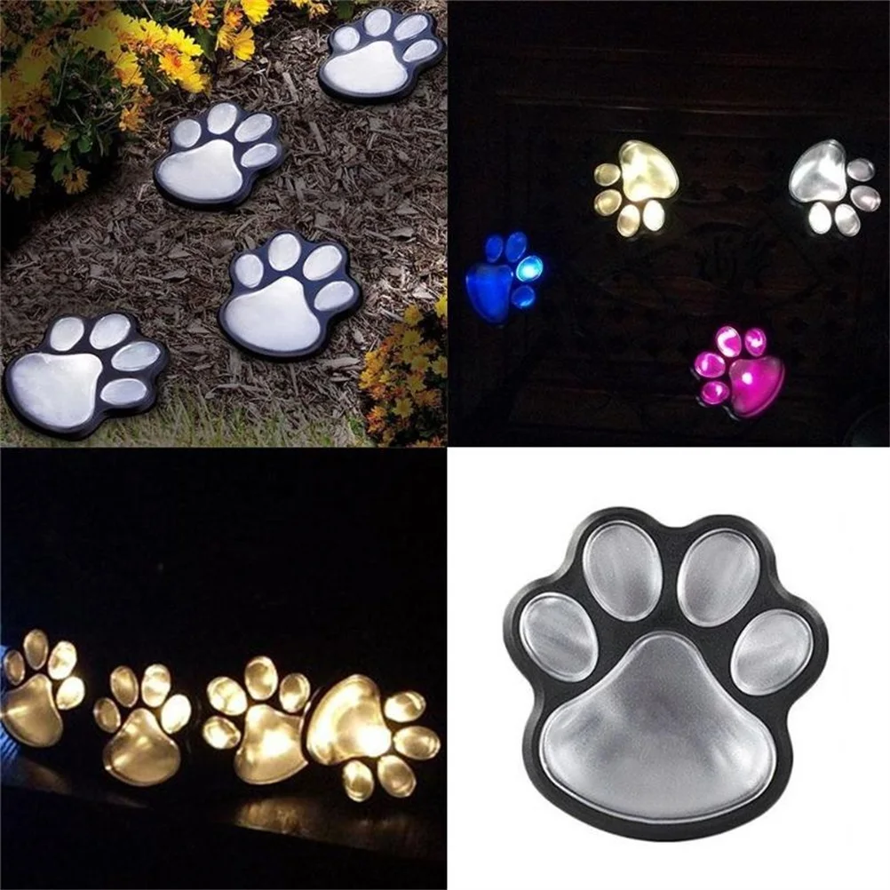 

LED Solar Garden Lights With Pet Paws Landscape Light Lamp Chain For Outdoor Use Courtyard Garden Decoration Solar Light Outdoor