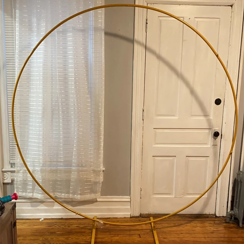 

New Metal Round Arch Free Balloon Flower Hoop Wedding Wedding Birthday Party Background Arch Frame Bracket Background Decoration