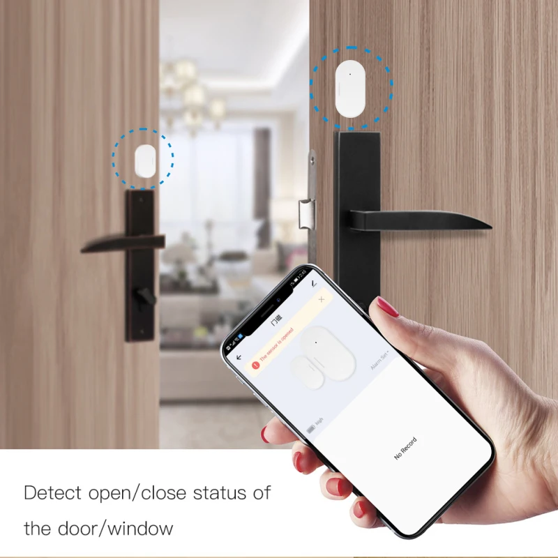 

WiFi Door Sensor Smart Door Open/Closed Detectors Smartlife APP Wifi Window Sensor Work with Alexa Google Home Smart Door Sensor