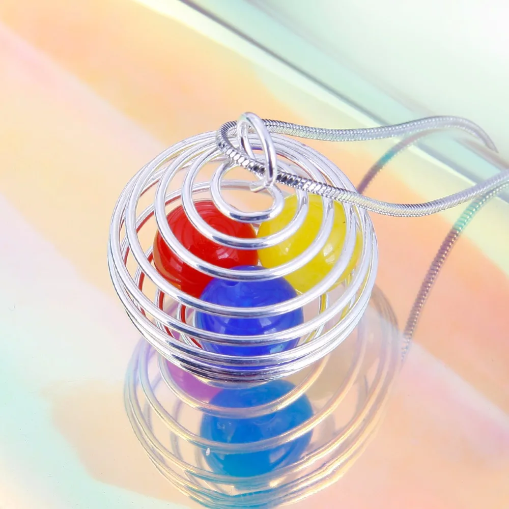 10 шт шарлхард посеребренные винтажные подвески для ожерелий спиральная бусина в