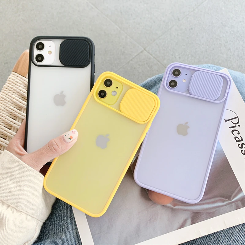 Прозрачный чехол LOVECOM для защиты камеры iPhone 12 Mini 11 Pro Max XR X XS 7 8 Plus мягкий матовый