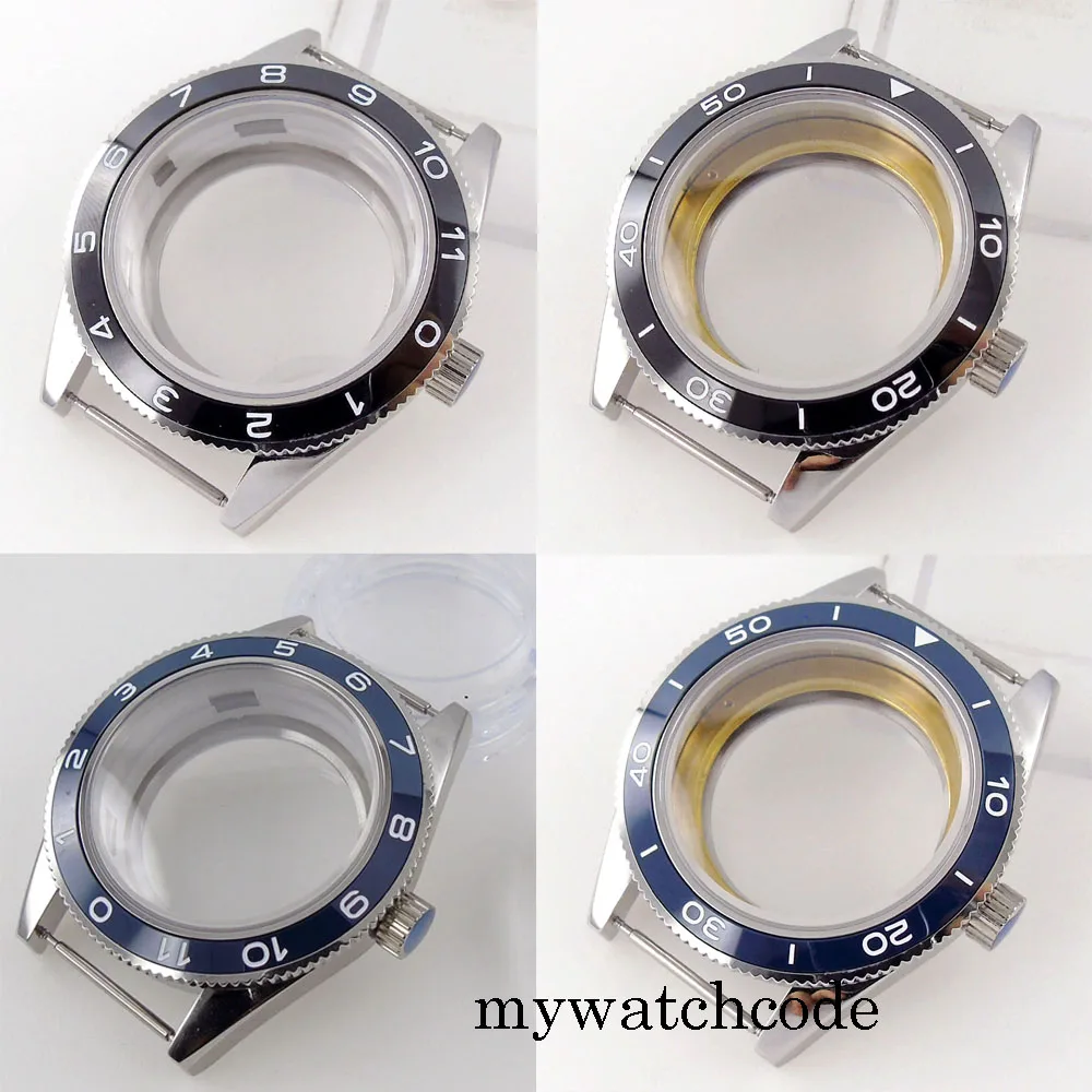 Fit NH35 NH36 MIYOTA 8215 821A 8205 ETA 2836 Corgeut 41mm 316L Stainless Steel Sapphire Glass Ceramic Bezel Watch Case 10ATM